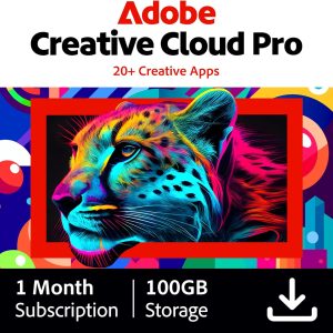 Adobe Creative Cloud | 20+ creative apps Plus 100GB Storage | 1-Month Subscription with Auto-Renewal, PC/Mac