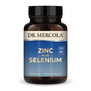 Dr. Mercola Zinc Plus Selenium, 90 Servings (90 Capsules), Dietary Supplement, Supports Immune Health, Non GMO, NSF Certified